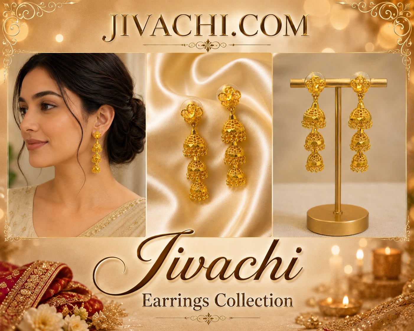 Kanak Bells Designer Jhumkas