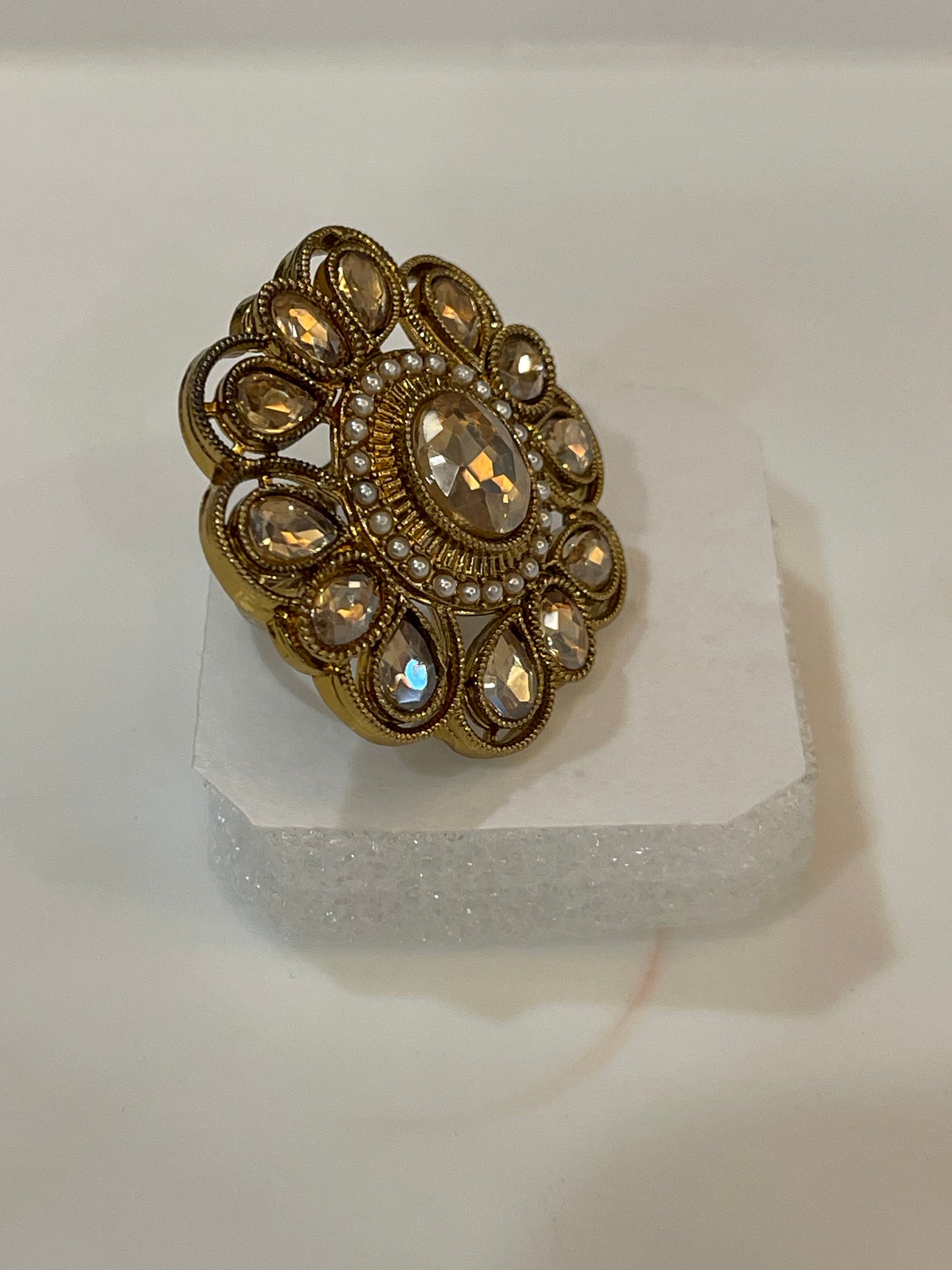 Golden Cocktail Ring