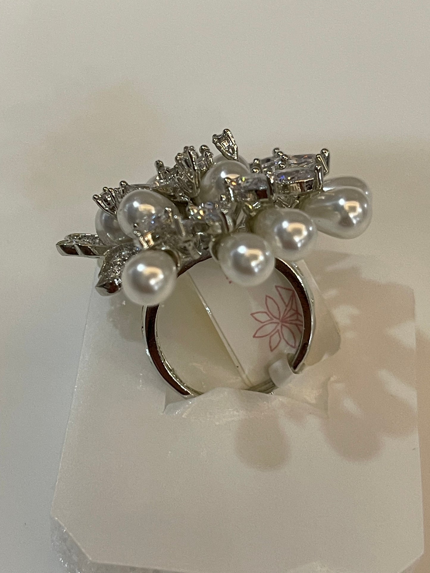 Pearl Studded Cocktail Ring
