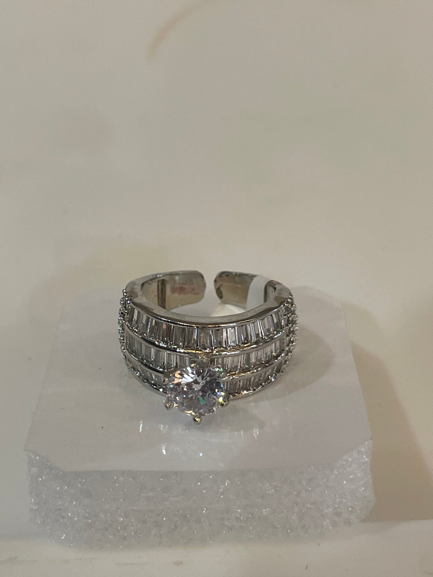 Luminous Cascade Solitaire RING