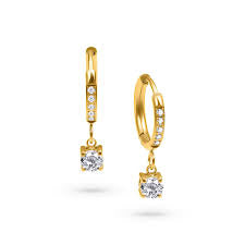 Diamond Glow Hoop Earrings