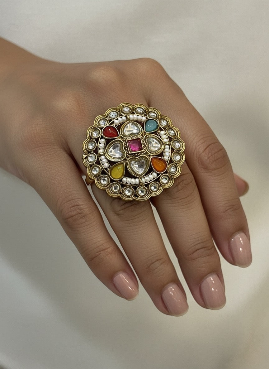 Navras Ratna Kundan Ring