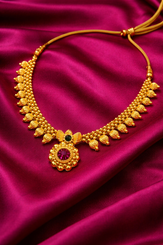 Kids Ananya Temple Necklace