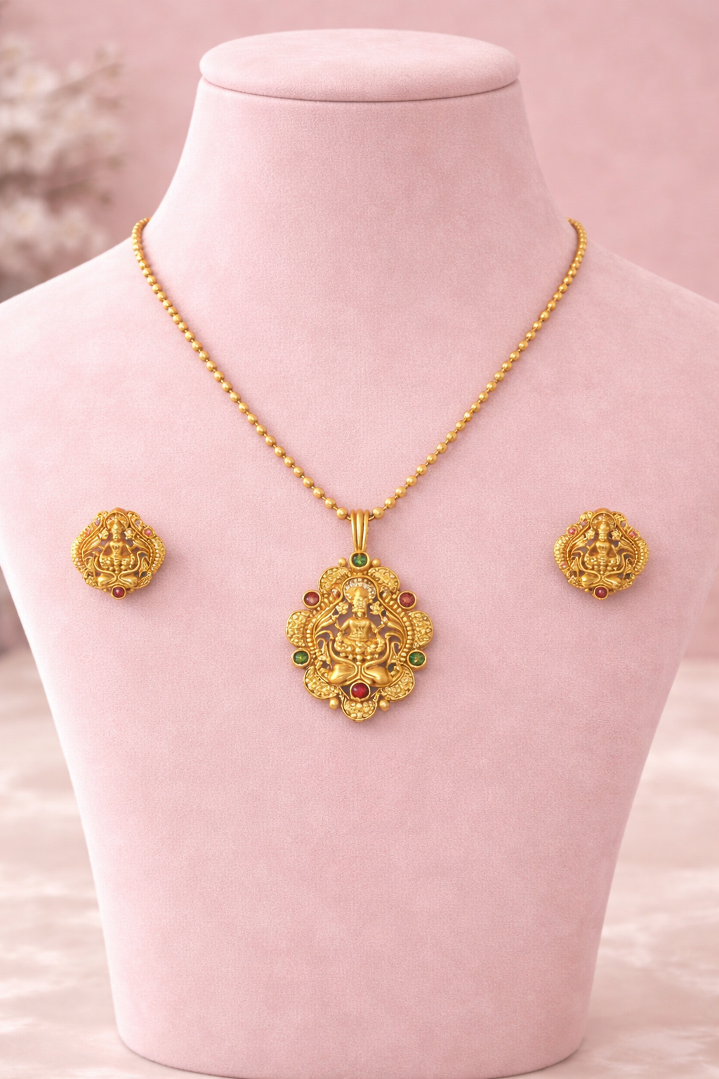 Lakshmi Anugraha Temple Chain Set