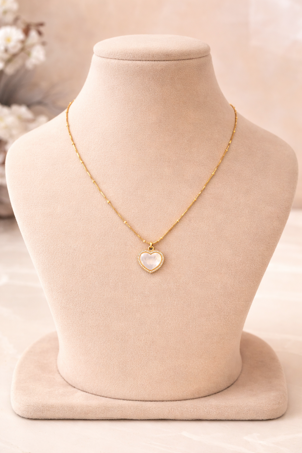 Golden Heart Chain Pendant