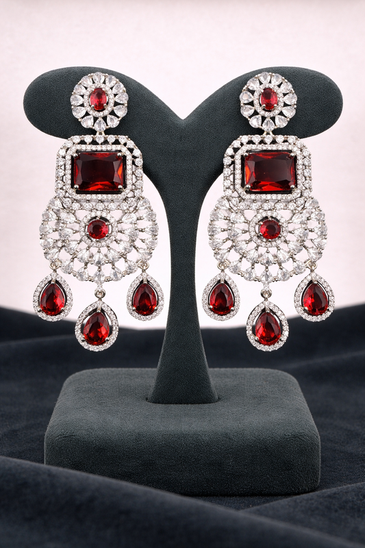 Crystal Cascade Luxe Drop Earrings