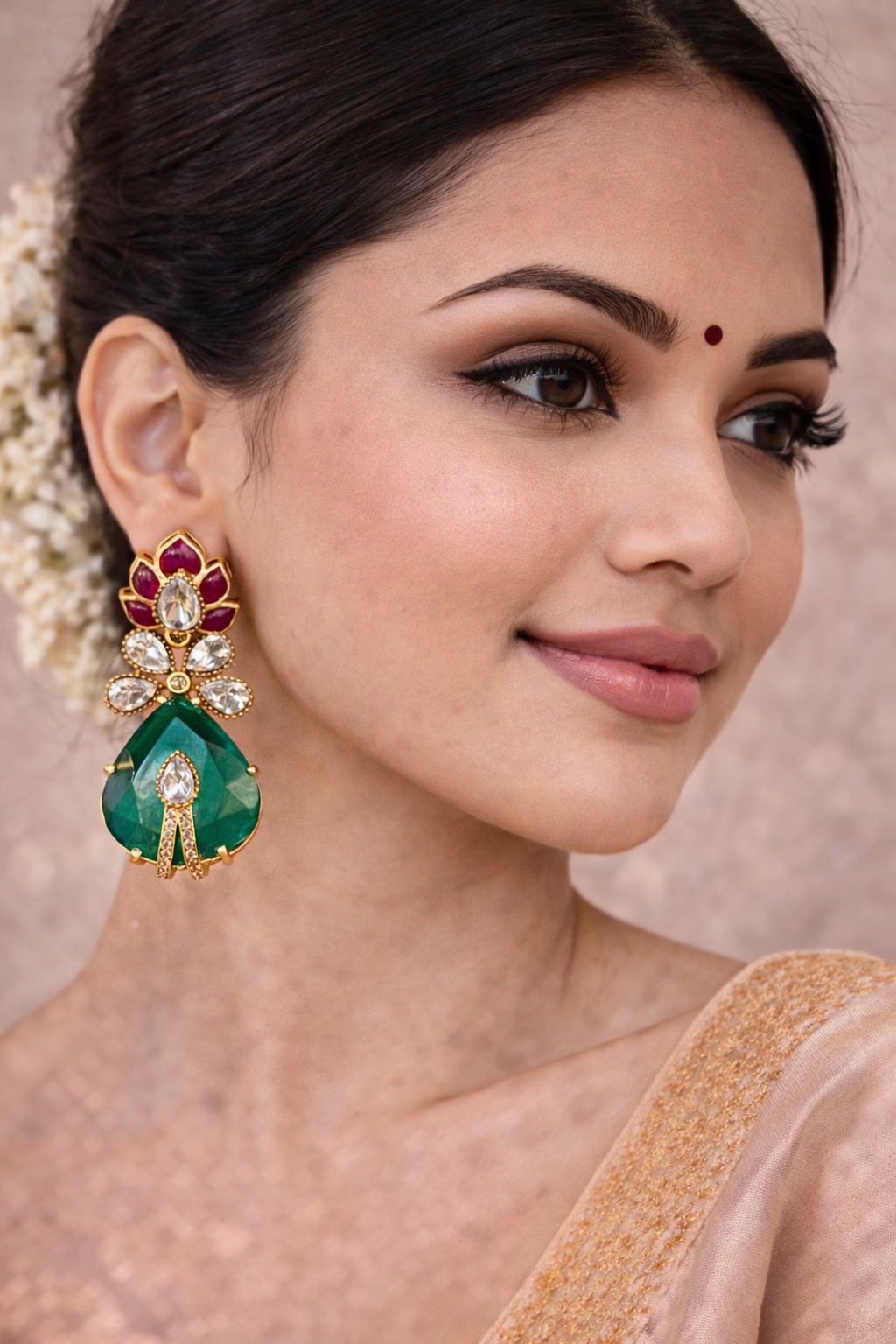 Bloom Luxe CZ Statement Earrings