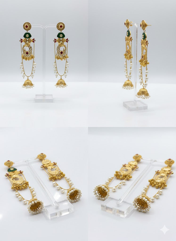 Meena Mor Jhumka Drops