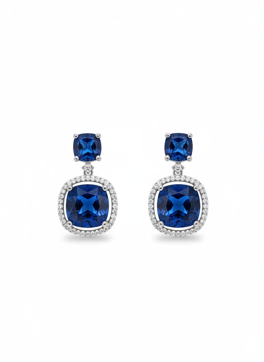 Pair of sapphire earrings 