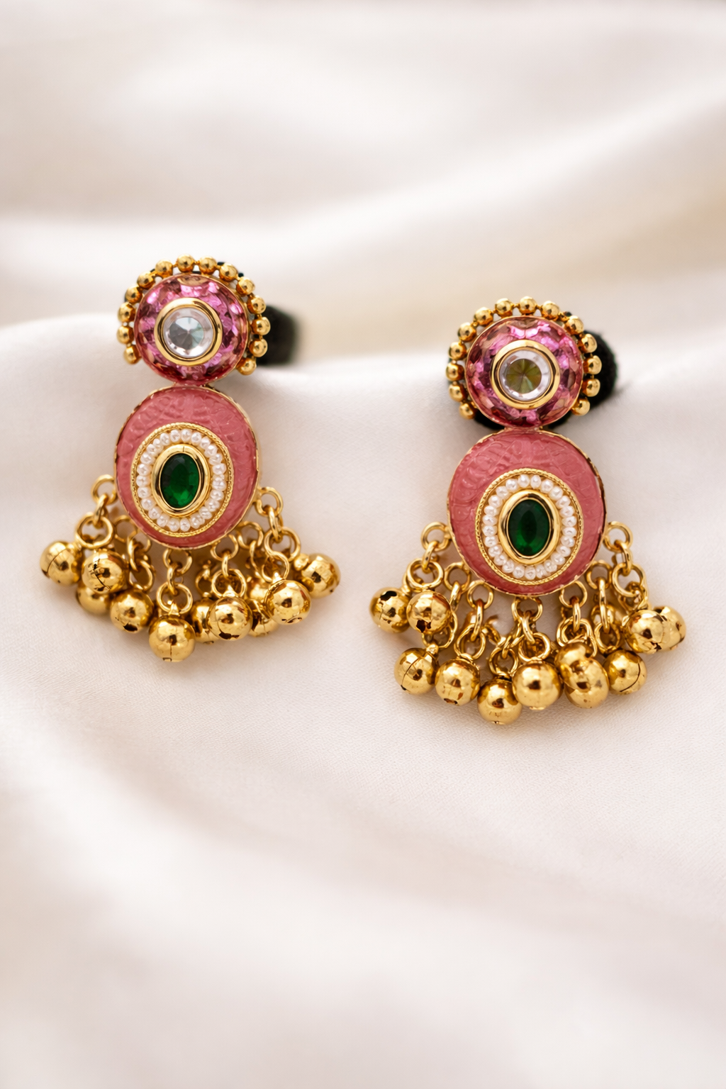 Zehra Kashmiri Pearl Jhumki Earrings