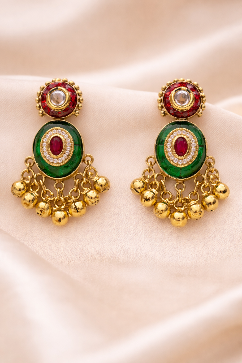 Zehra Kashmiri Pearl Jhumki Earrings