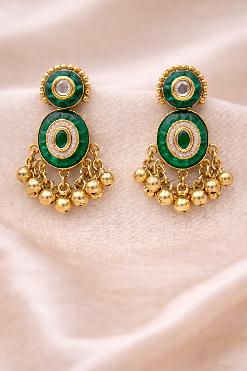 Zehra Kashmiri Pearl Jhumki Earrings