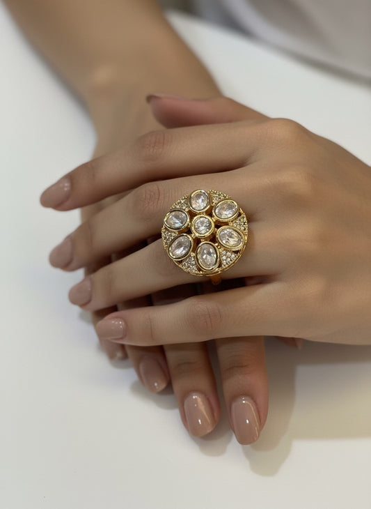 Ethereal Petal Glow Ring