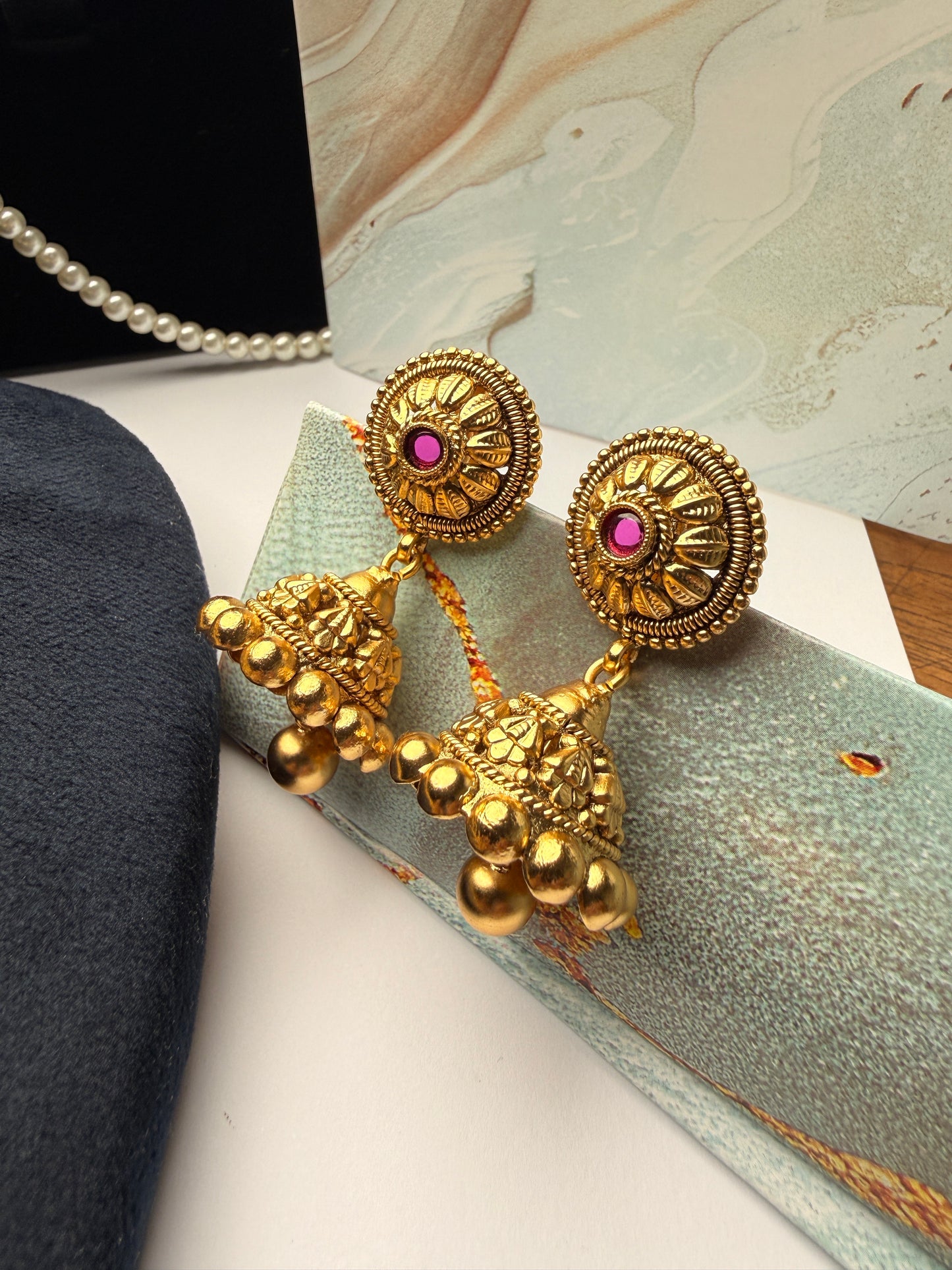 Rajwada Pushpa Haar Necklace Set