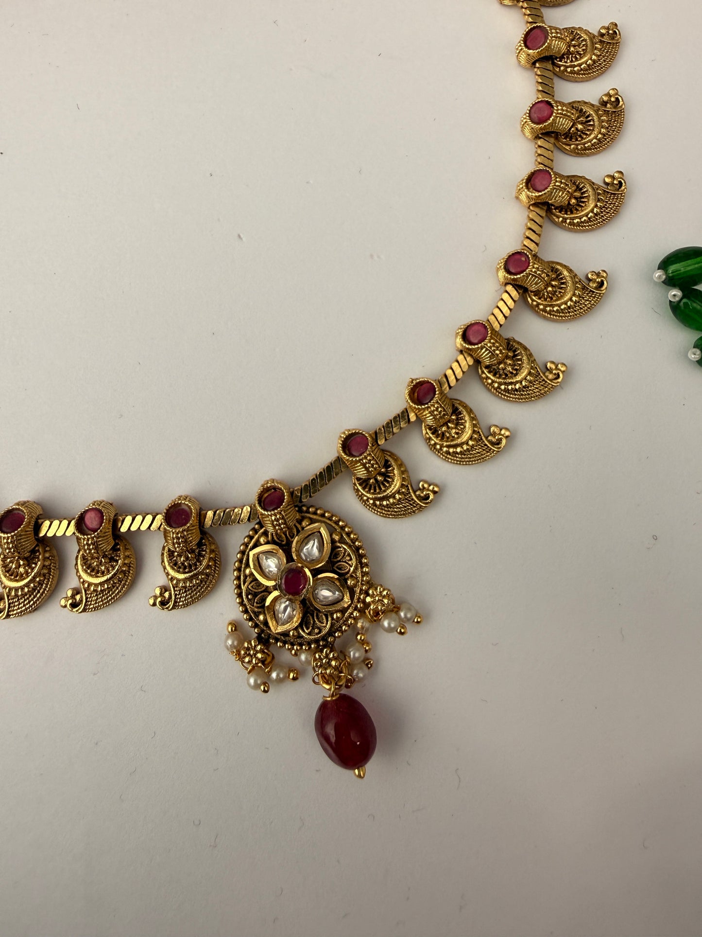 Rajkumari Chandrika Temple Necklace Set