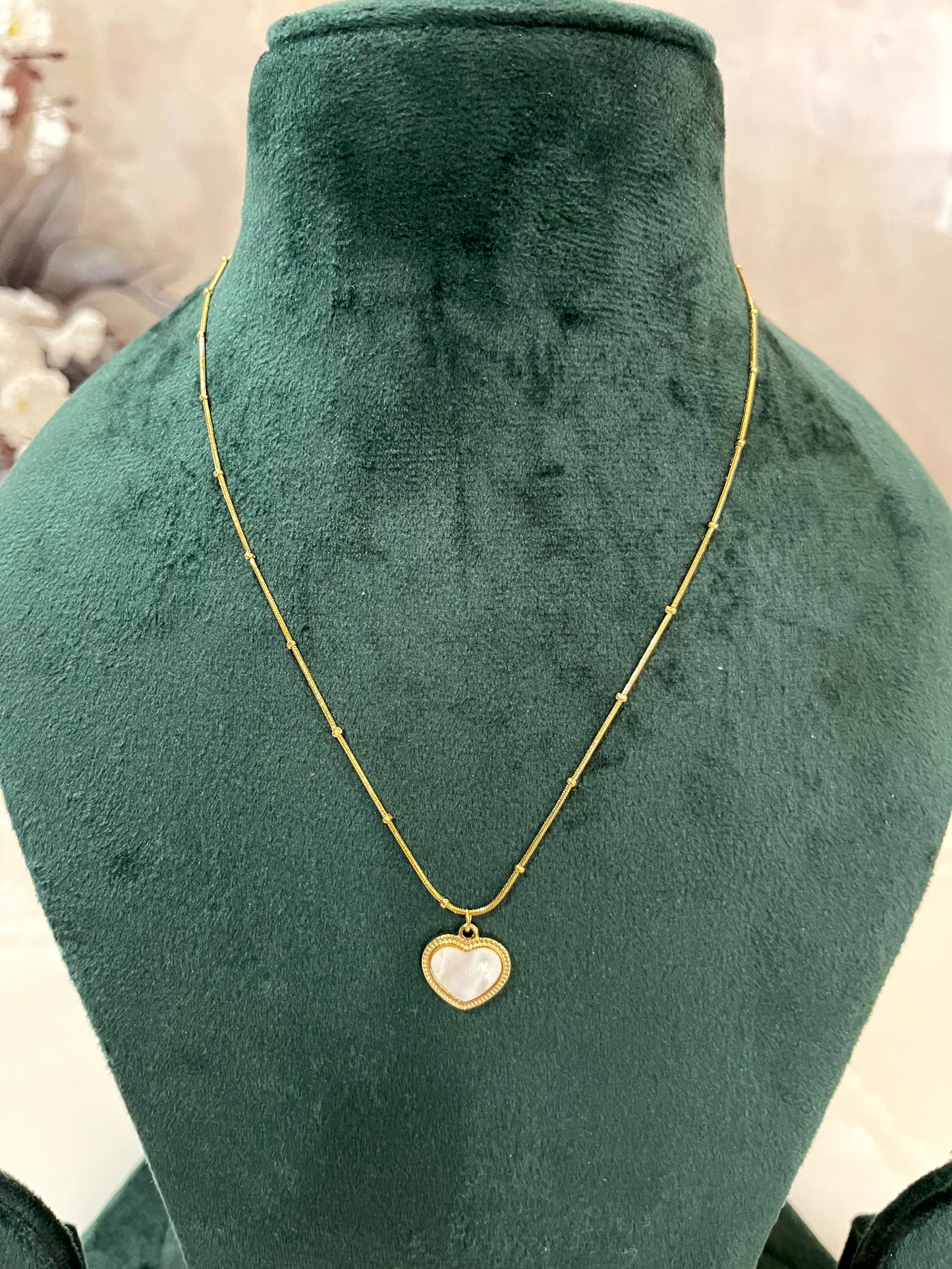 Golden Heart Chain Pendant