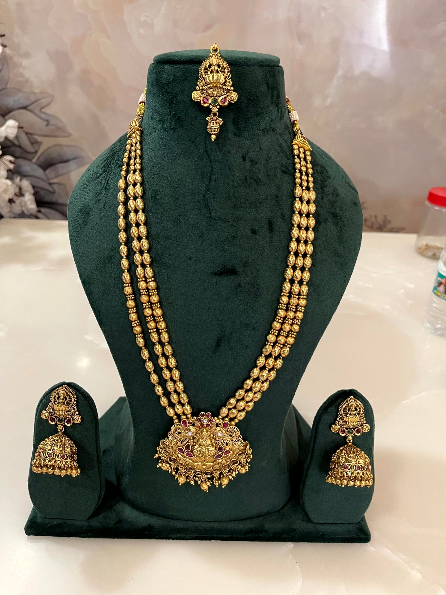 Shri Lakshmi ji Haar Necklace Set