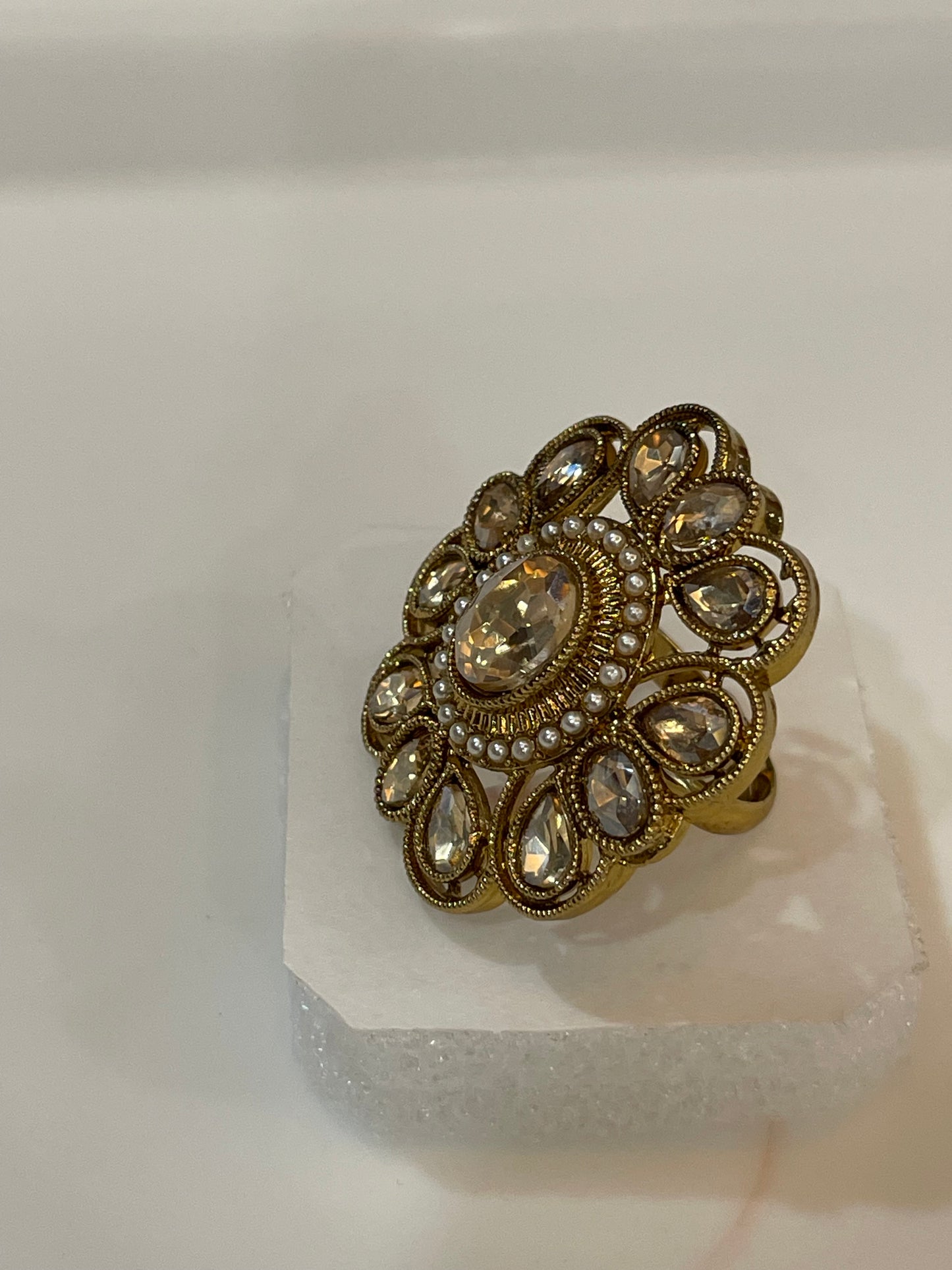 Golden Cocktail Ring