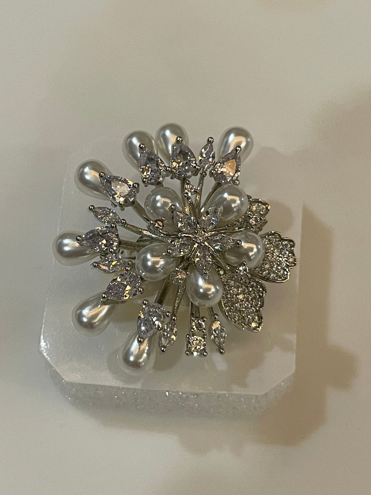 Pearl Studded Cocktail Ring