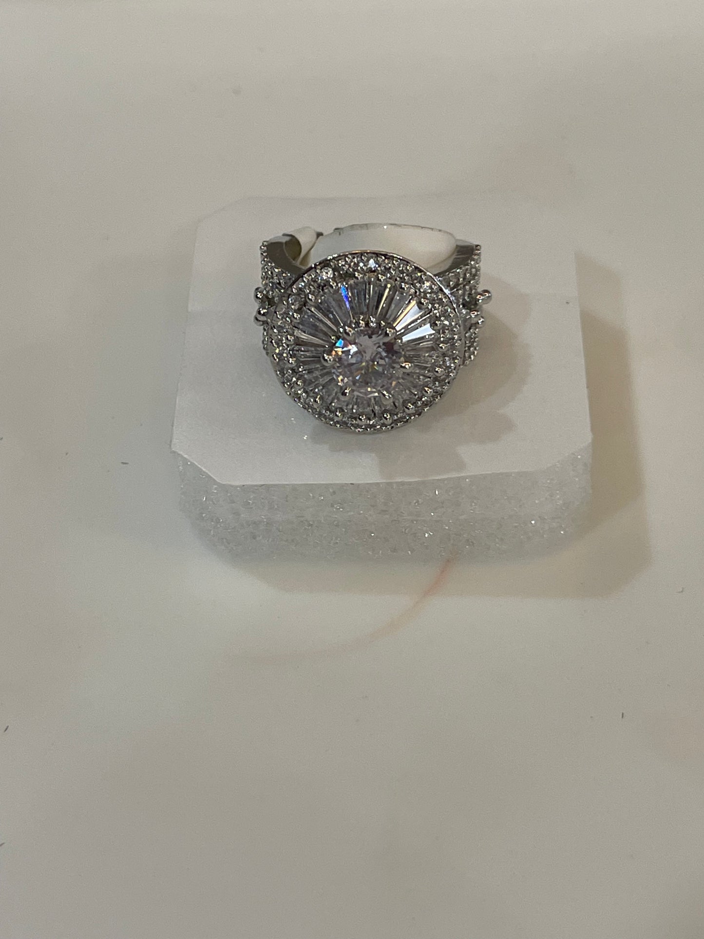 Radiant Aurora Crown Ring