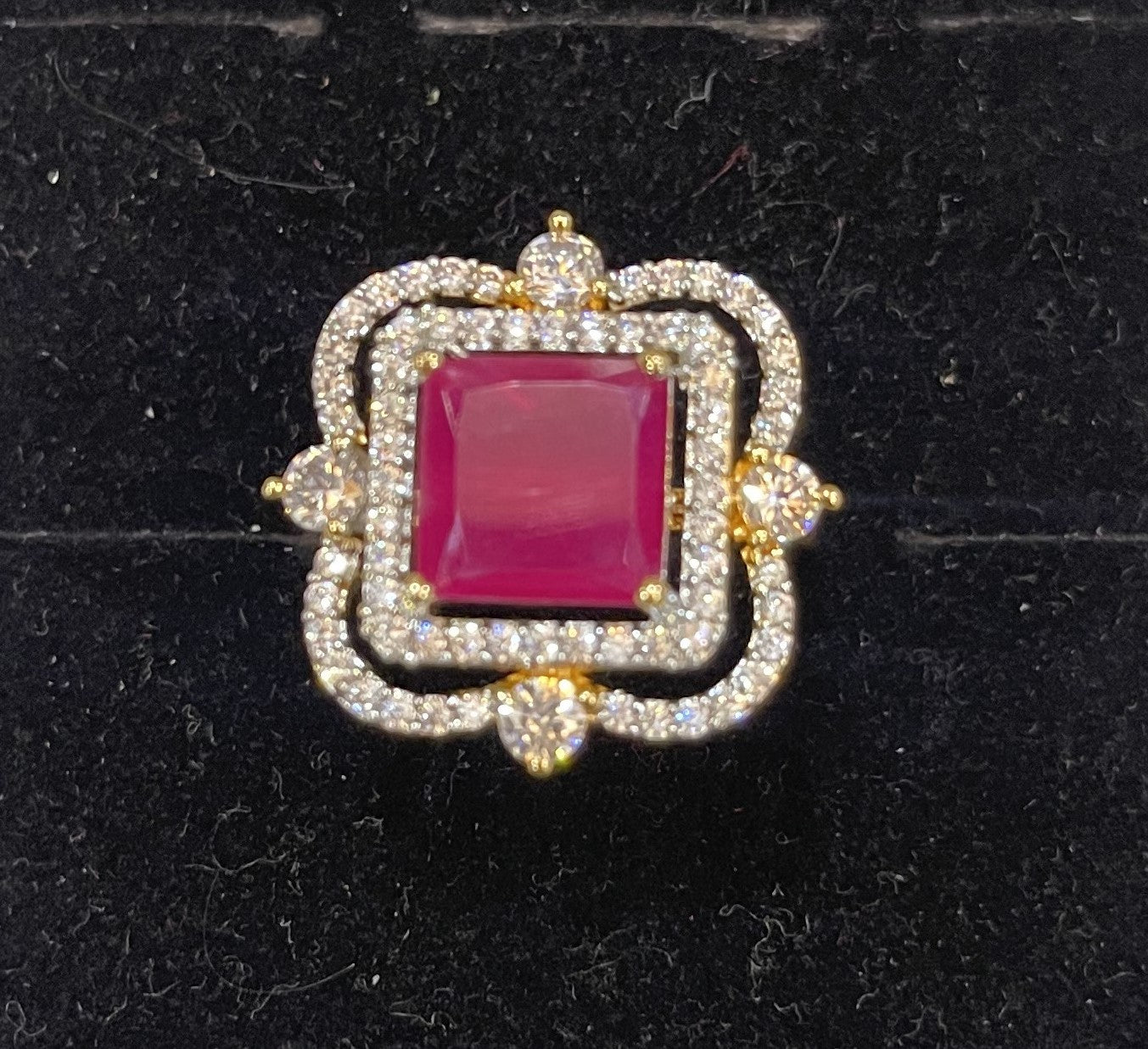 Regal Ruby Sparkle Ring