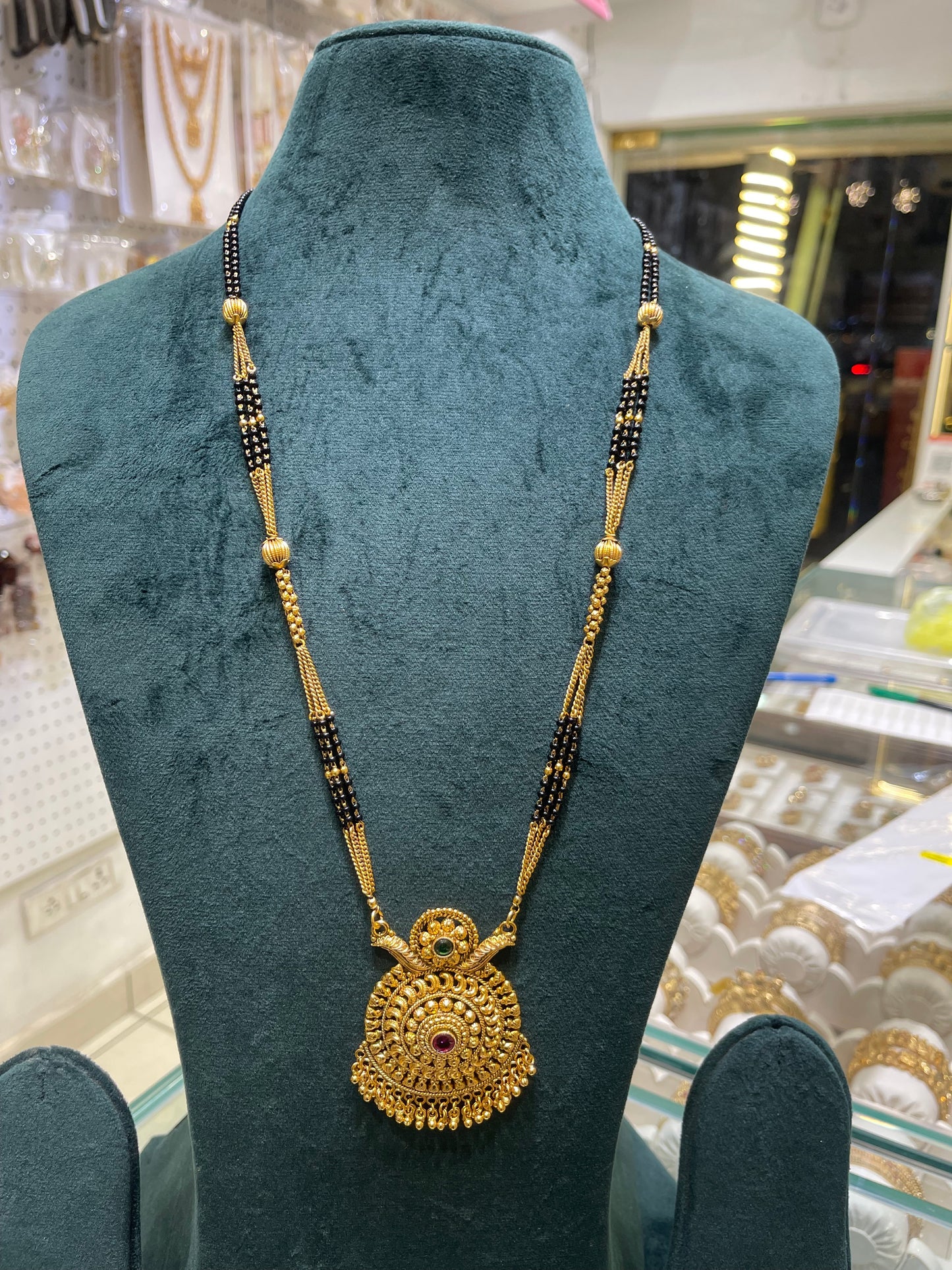 Classic Gold-Finish Bridal Mangalsutra