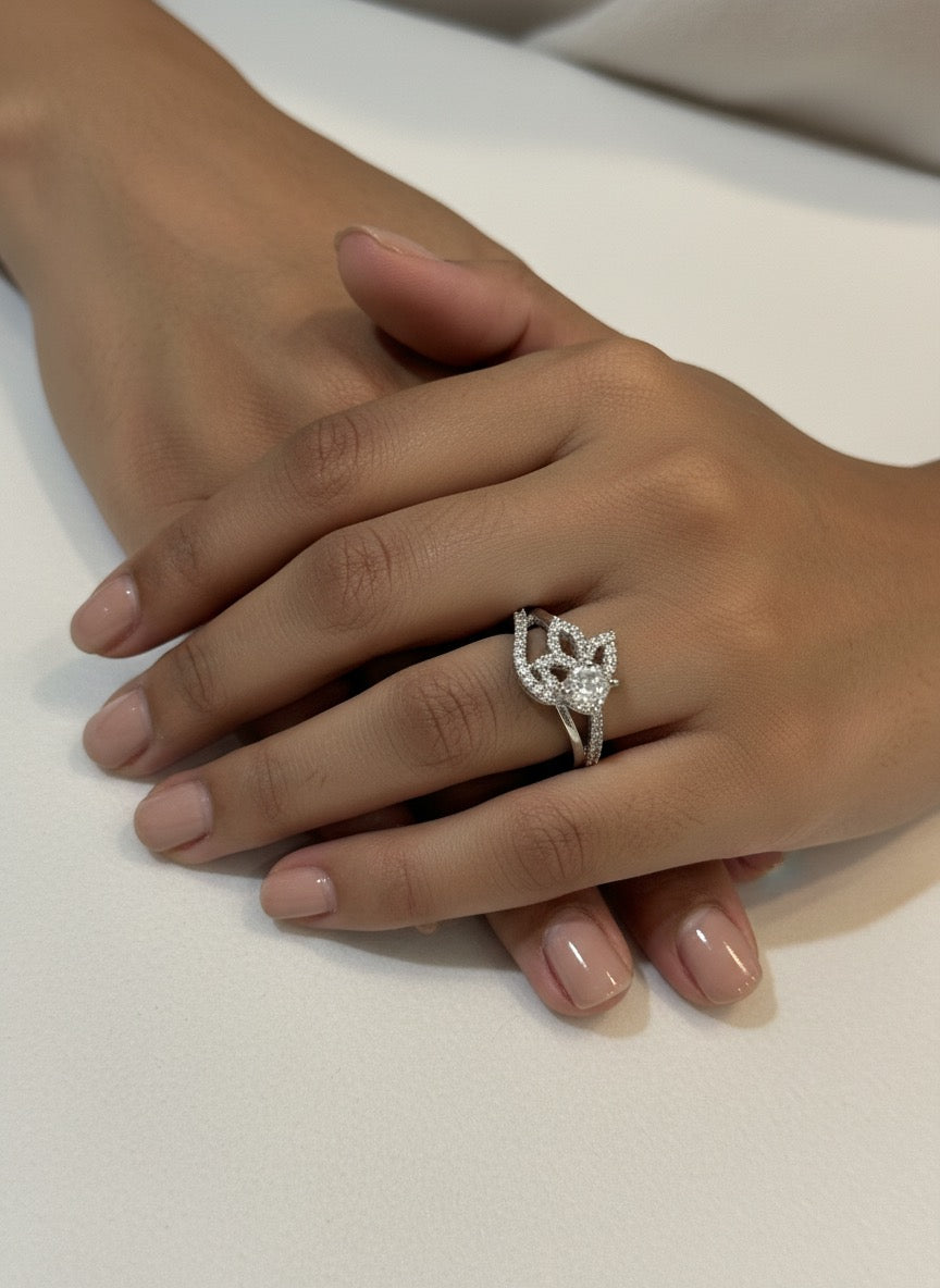 Lotus Whisper Ring