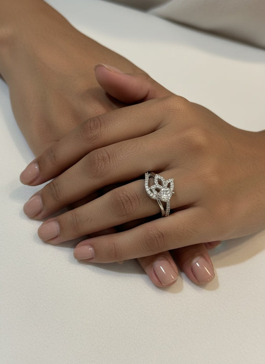 Lotus Whisper Ring