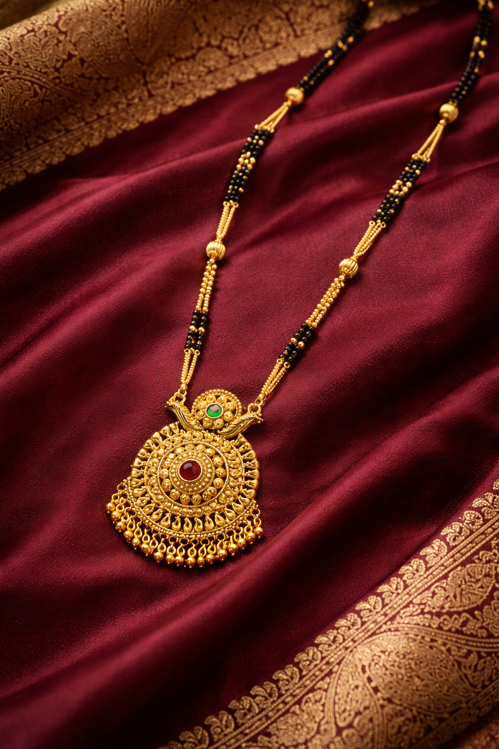 Classic Gold-Finish Bridal Mangalsutra