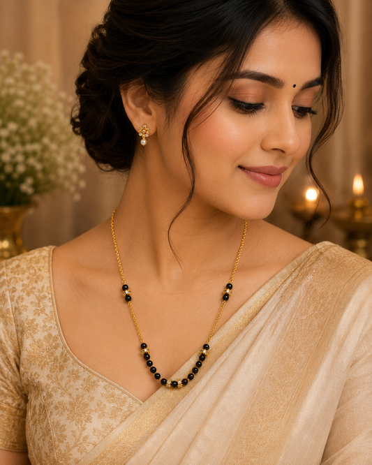 Classic Black Bead Mangalsutra