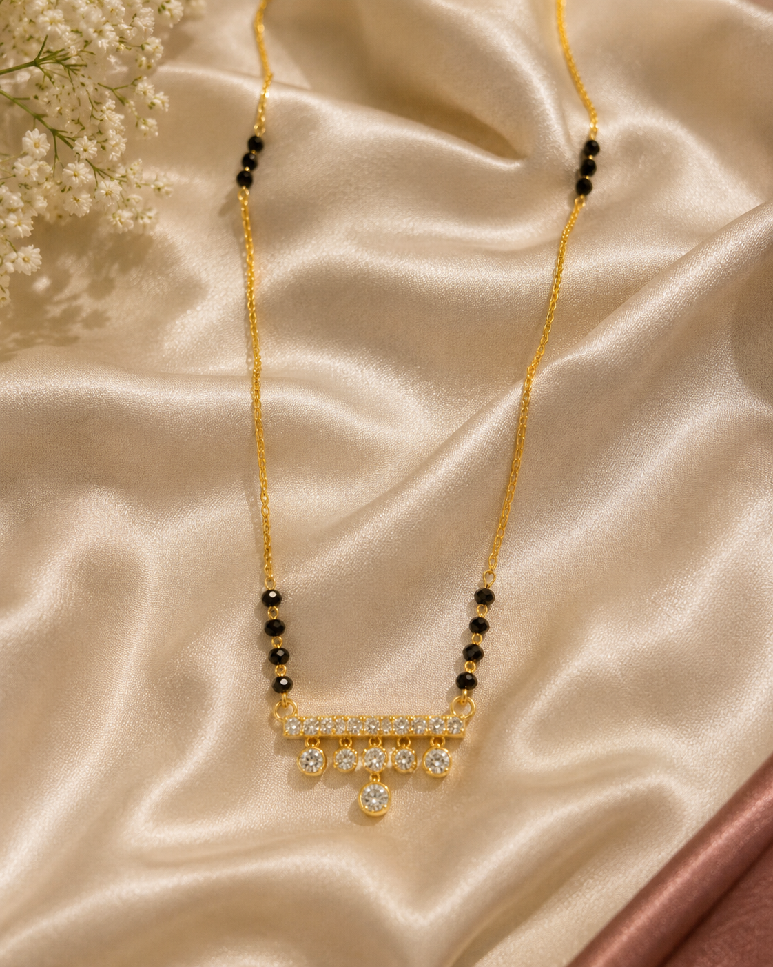 Crystal Drop Mangalsutra