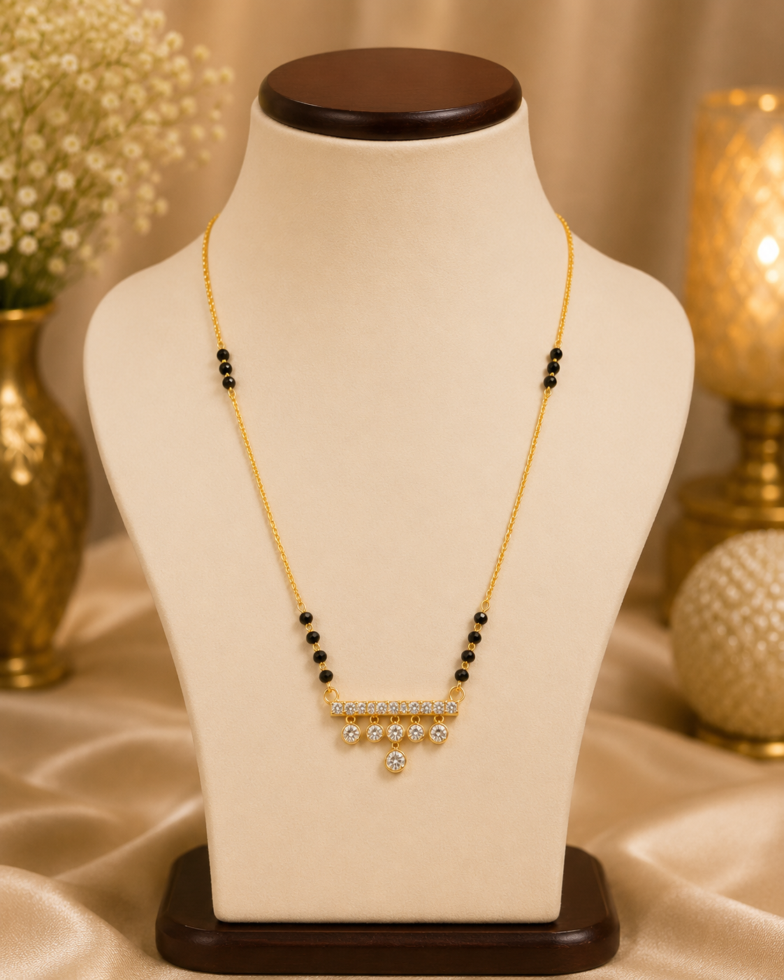Crystal Drop Mangalsutra