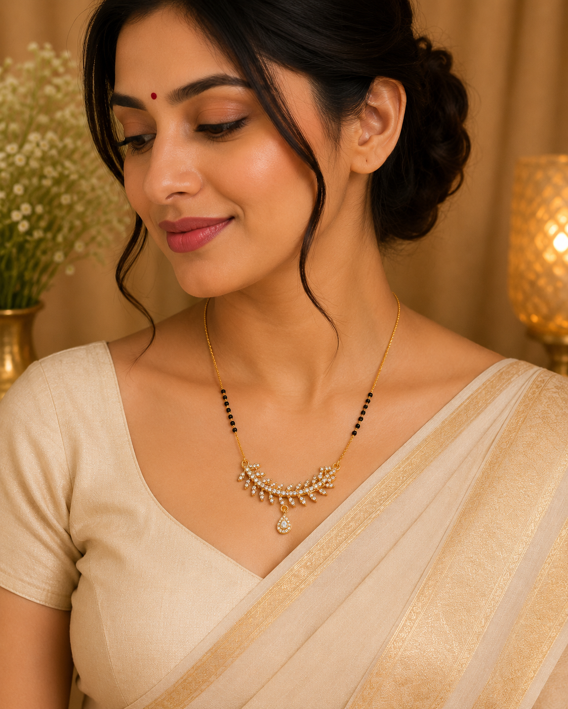 Twinkle Leaf Mangalsutra