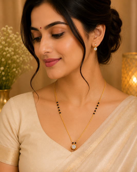 Celeste Solitaire Mangalsutra