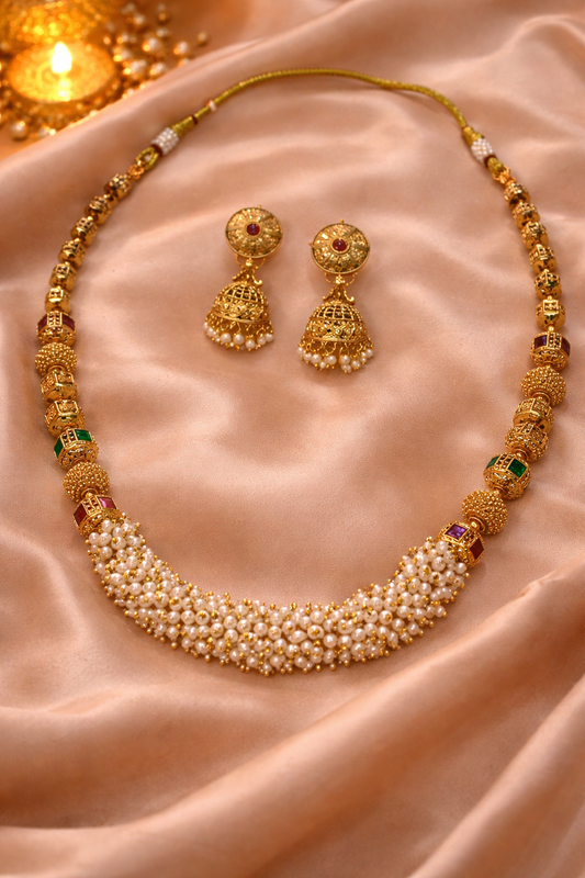 Pearl Ember Heritage Necklace Set