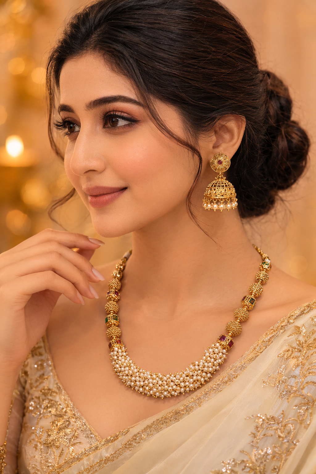 Pearl Ember Heritage Necklace Set