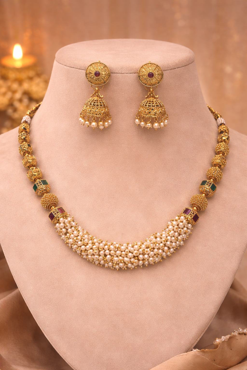 Pearl Ember Heritage Necklace Set