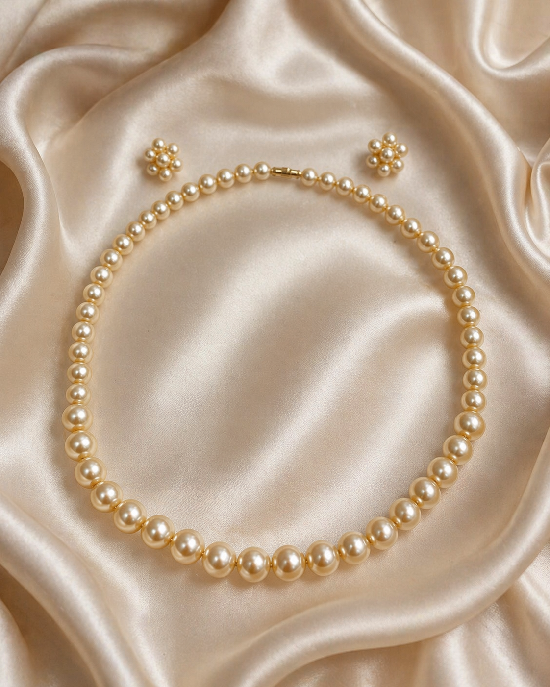 Ivory Grace Classic Pearl Necklace Set