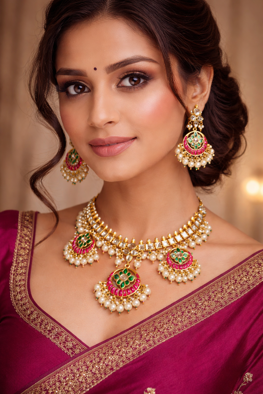 Paachi Kundan Heritage Necklace Set