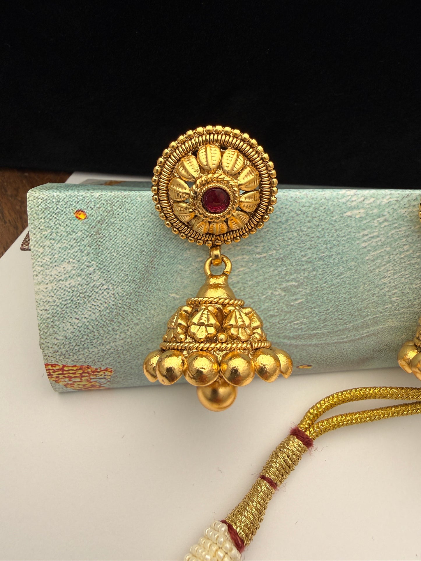 Rajwada Pushpa Haar Necklace Set