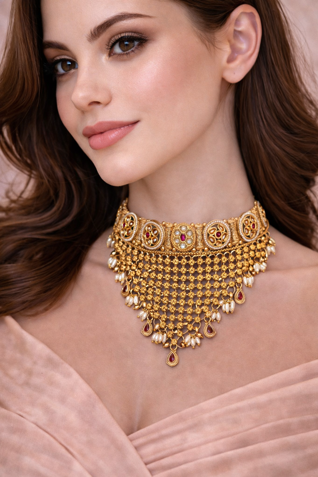 Rajwada Ratna Temple Choker