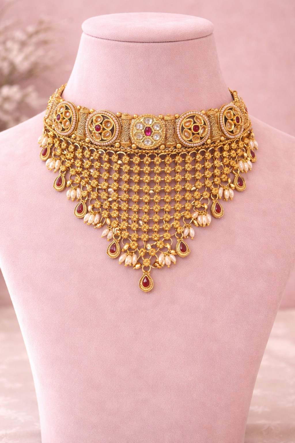 Rajwada Ratna Temple Choker