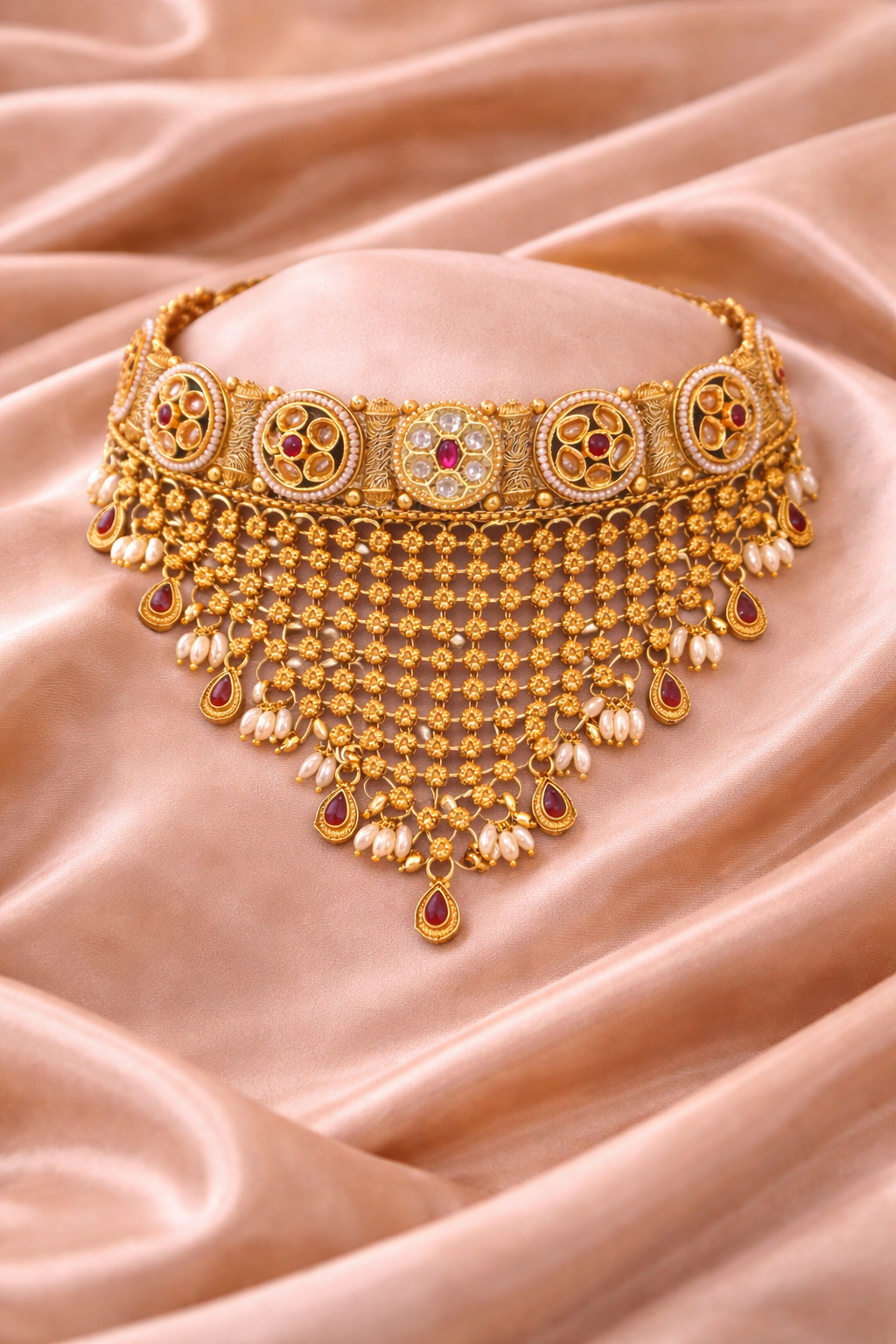 Rajwada Ratna Temple Choker