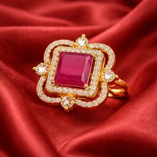 Regal Ruby Sparkle Ring