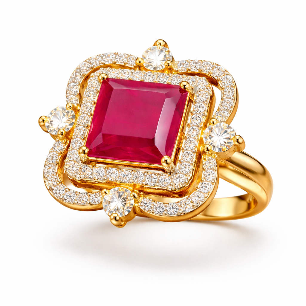 Regal Ruby Sparkle Ring