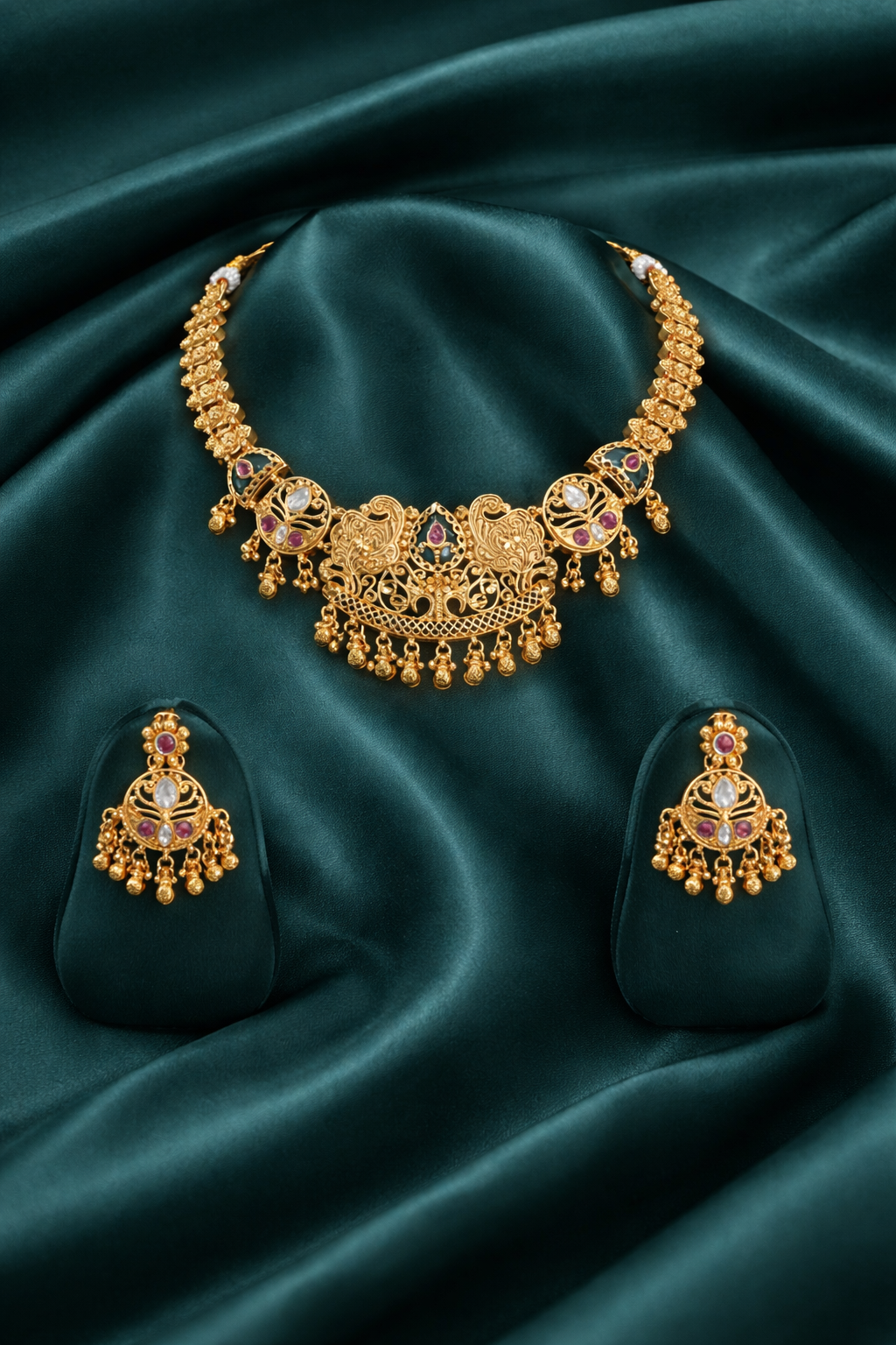 Shreeva Antique Necklace Set