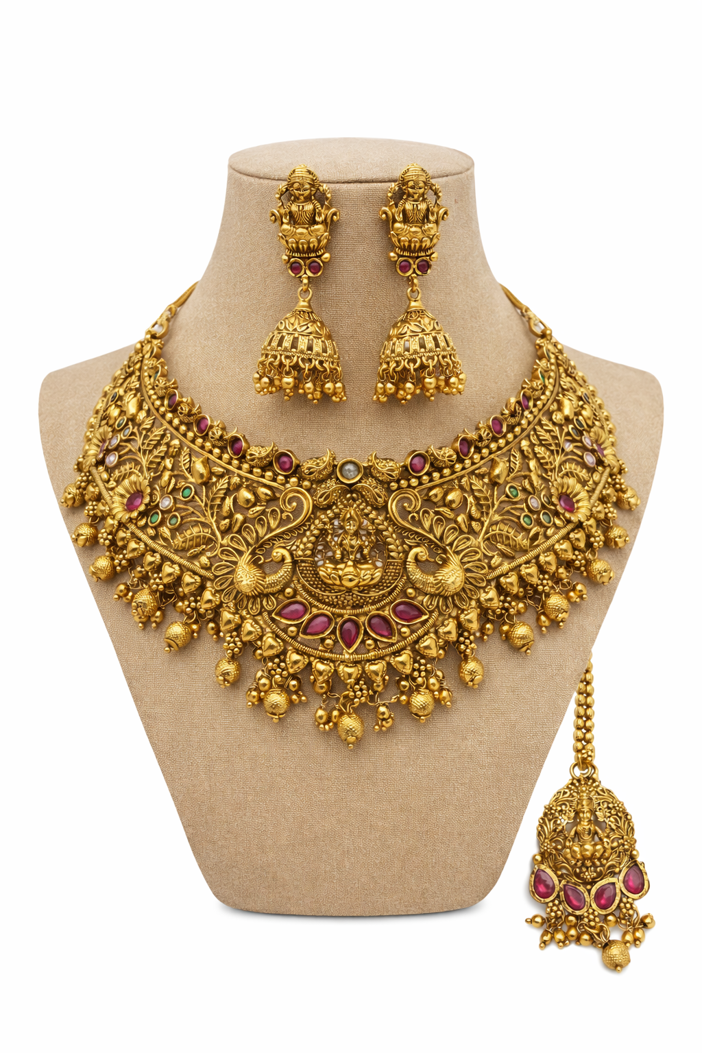 Sri Lakshmi Royale Temple Bridal Necklace Set