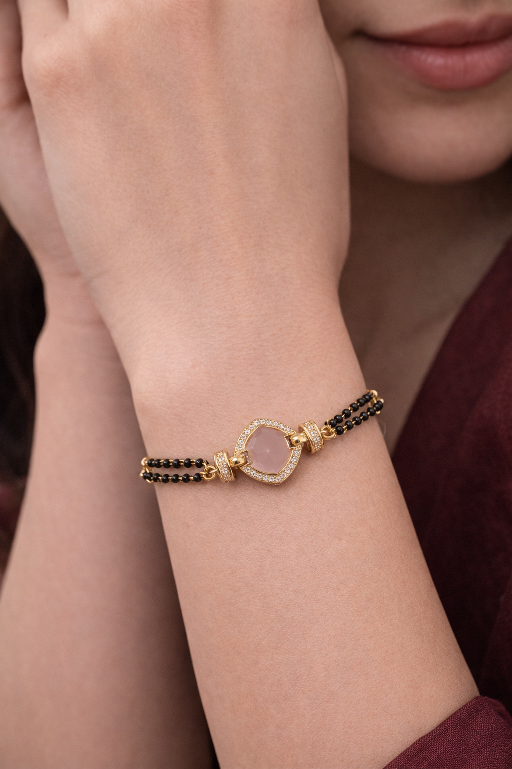 Swarna Mangala Mother of Pearls Bracelet
