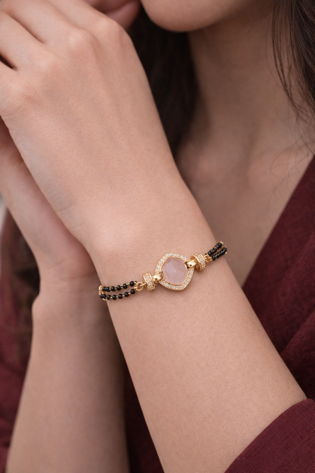Swarna Mangala Mother of Pearls Bracelet