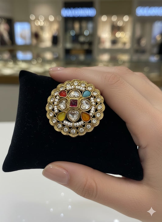 Navras Ratna Kundan Ring